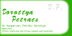 dorottya petracs business card